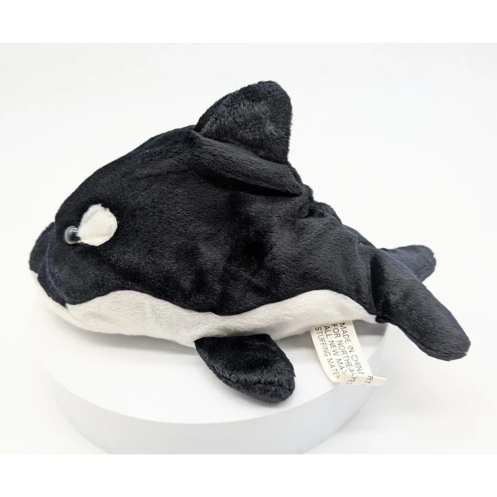 Northeast Imports Plush Orca Killer Whale Bean Bag Stuffed Animal Toy 8